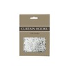 White Plastic Curtain Hooks For Heading Curtains, Window Curtains, Curtain