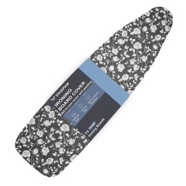 VividPaw Ironing Board Cover and Pad, Standard Size 15x54, Thick Padding, Elastic Edge, Resist Scorching, Adjustable Fastener, Heavy Duty Floral Iron Board Covers (Rose)