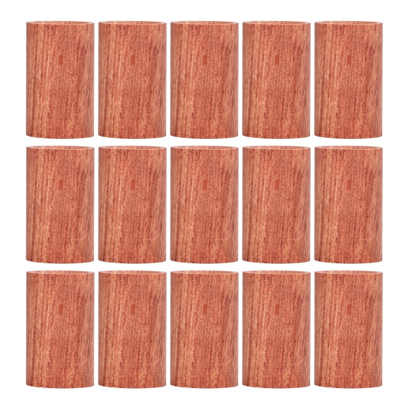 15Pcs Wooden Essential Oil Diffuser Rosewood Portable Mini Round Aromatherapy