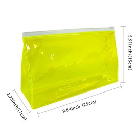 TotePrint PVC Cosmetic Bag Plain - Clear Travel Bag TSA Approved Waterproof Makeup Bag for Carry-On Luggage, Gym & Beach, B101-d1032-27, Modern