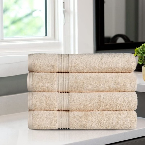 Stylish Ivory 6 Piece Egyptian Cotton Beach Towel Set, 600