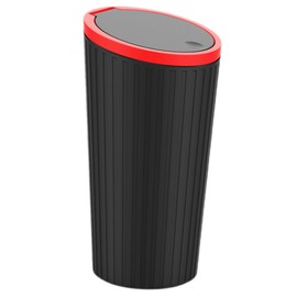 Vaguelly Car Trash Can Leakproof Odor Compact Aesthetic Car Accessory Cup Holder Garbage Bin Must-Have for Vehicle