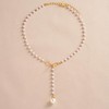 Necklace for Women Dainty Long Necklaces Trendy Bow pearl tassel