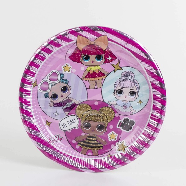 Procos L.O.L. 10058618 90855 L.O.L. Party Plates Paper Pack of