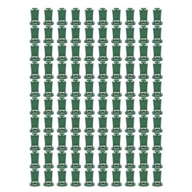 100pcs Greenhouse Hooks Hanger 44LB Load Bearing Modern Style Greenhouse Plant Clips Hook for Flowerpot Water Can Green