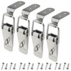 LUORNG 4PCS 90mm Length Stainless Steel 90 Degree Right Angle
