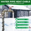 FYSFLYA 50FT Heat Tape for Water Pipes，-40°F Anti-Freeze De-Icing Heating