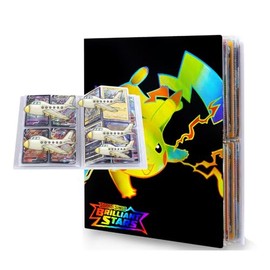 Card Scrapbook, Trading Cards Booklets 4 Pockets, Card Folder Card Book, 30 Pages Can Hold 240 Cards (A-05)