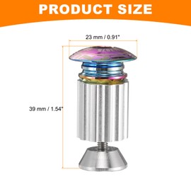 HARFINGTON Bike Handlebar End Plugs Aluminum Bar End Caps 18-20mm Adjustment Expanding Locking with Screw for MTB Road BMX Fixed Gear Bike, Multicolor