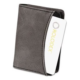 Rolodex Identity Black Fabric Interior Personal Business Card Case (1752530)
