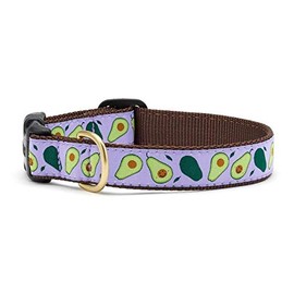 Up Country Avocado Pattern Dog Collars and Leashes (Avocado Pattern Dog Collar, Medium (12 to 18 Inches) 5/8 Inch Narrow Width)