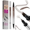 Eyebrow Pencil, Microblading Eyebrow Pen with Angled Brush, 2-in-1 Eye