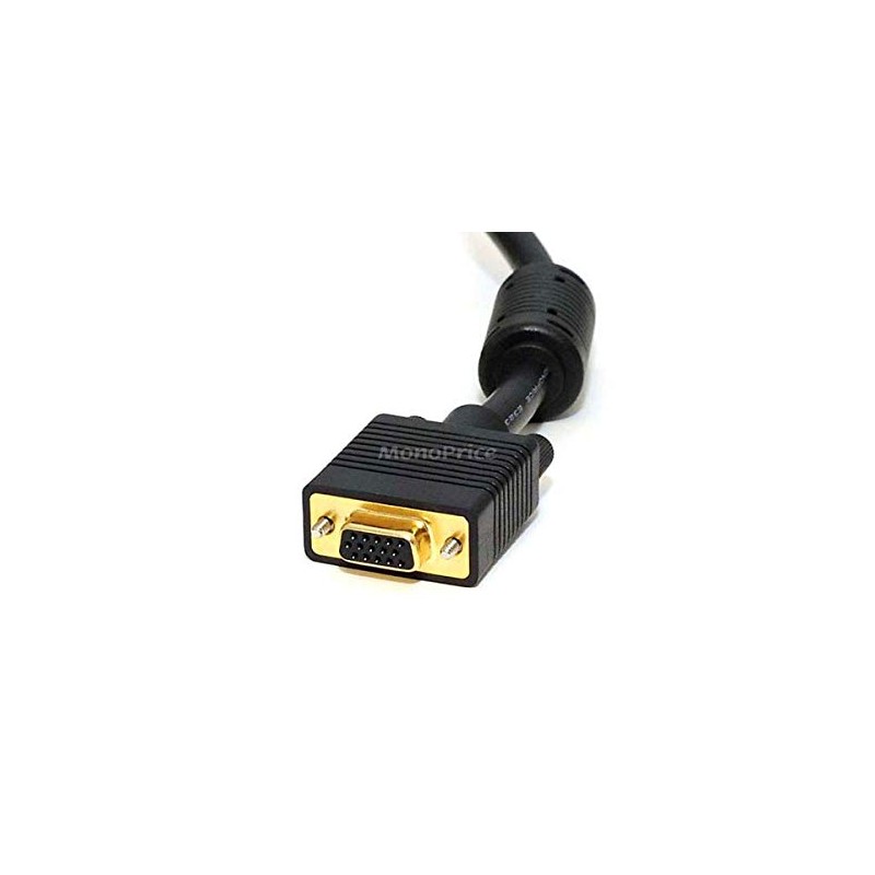 Monoprice 6ft SVGA Super VGA M/F Monitor Cable w/ ferrites