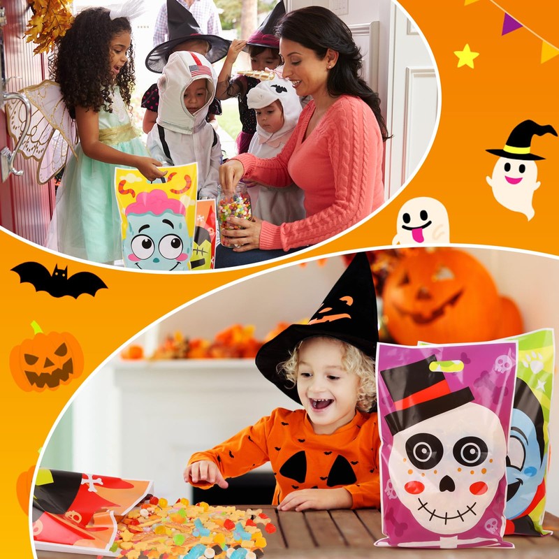 DERAYEE Halloween Drawstring Bag, Wrapping Bags, 24 Pieces, 16.5 x