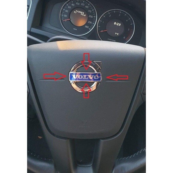 Steering Wheel Volvo Original Emblem Sign Logo Airbag V40 S60