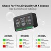 10-in-1 Air Quality Monitor with WiFi App Alerts | CO2,