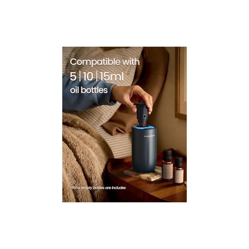 Waterless Diffuser for Essential Oil, Smart Car Air Freshener Diffuser