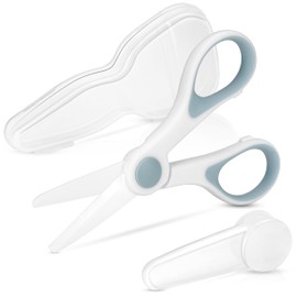 Rhyme Yin Food Scissors, Children's Kitchen Scissors, Cooking Scissors, Baby, Nursing, Portable, Ceramic, Baby Food, Scissors, Kids' Udon Scissors, Food Cutter, Sharp, Antibacterial, Rust-free, Safe