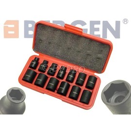 US Pro Bergen Professional 14 Piece Metric 3/8 Inch Drive Impact Socket Set B1365