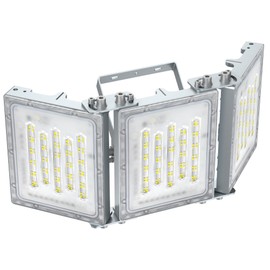 STASUN 300W LED Flood Light, Mini Series Outdoor Floodlight, 30000LM 6000K Daylight White, IP66 Waterproof, 3 Adjustable Heads, Exterior Flood Lights for Backyard, Driveway, Garage, Patio, Barn