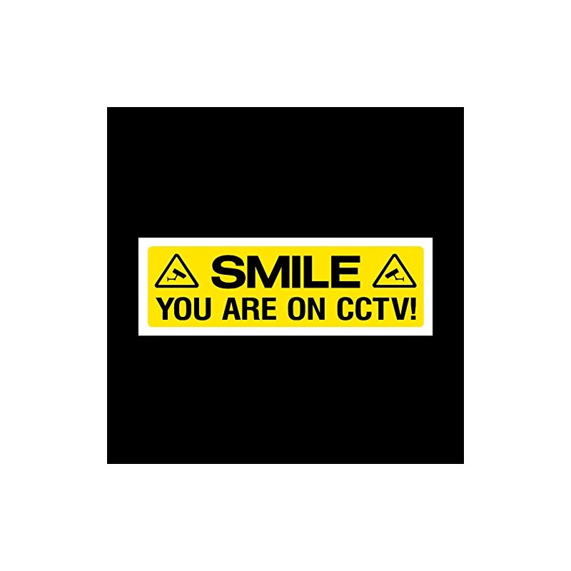 Smile you are on CCTV Plastic Sign with double sided