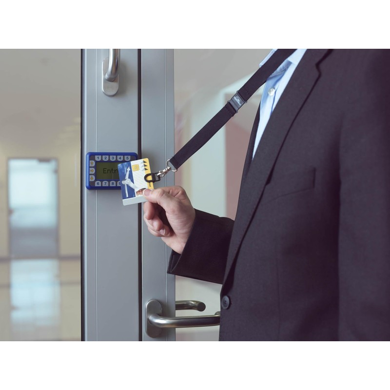 Durable CardFix Holder for ID with 20mm Wide Textile Safety-release