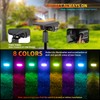 Solar Outdoor Lights,40 LEDs Color Changing RGB Solar Landscape Path