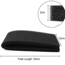 Bilindasly Aquarium Filter Sponge Foam Cut to Fit Biochemical Filter Bio Sponge Pad for Aquarium Filter Fish Tank, Reticulated Small Pore 19.7"x 4.72" x 0.8"