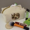 'Girl with German Shepherd Dog' Canvas Wash Bag/Makeup Case (CS00041468)