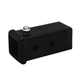 Universal Trailer Hitch Receiver Tube, 2 Inch x 6 Inch Weld-On Raw Steel Trailer Hitch Adapter for Towing with Tractor Bucket, RV, UTV, and Truck, High Grade Steel (6" Receiver Tube)