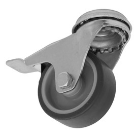 Medium-Duty Thermoplastic Bolt Hole Caster Wheel with Total Lock Diameter 50 mm - Trade