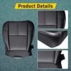 BABERGOU Black Leather Driver or Passenger Bottom Seat Cover Compatible