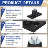 PATIKIL Rubber Vibration Isolator Mounting Bracket 20kg / 44lb Load