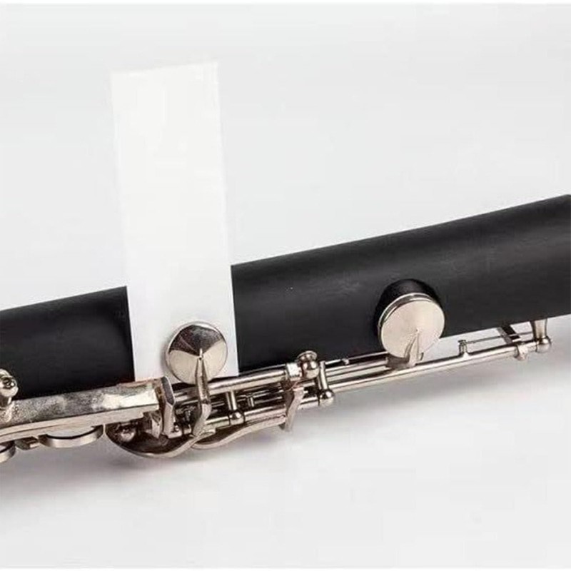Woodwind Pad Cleaning Paper,Absorbent Drying,Flute Saxophone Clarinet Cleaner,100 Sheets for