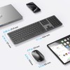 Bluetooth Keyboard and Mouse for Mac, OMOTON Wireless Multi-Device Keyboard