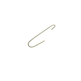Ornament Hooks: Brass Colored Hooks, 1 Package of 50