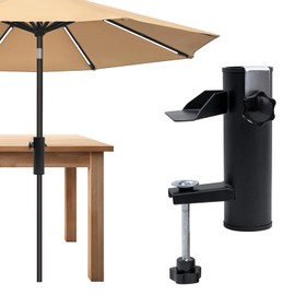 Cisolen Parasol Holder Balcony Railing Clamp Parasol Balcony Railing Umbrella Stand Holder Balcony Parasol Stand Table Clamp for Garden Umbrellas Events Outdoor Camping