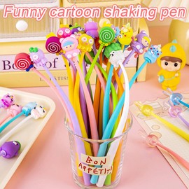 MLLTech 32 Piece Funny Gel Pen Set - Creative Cute Cartoon Pen, Creative Swing Pen for Office School Supplies for Children Students Homework School Office Gifts