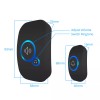 KERUI Wireless Plug-in Receiver Doorbell 2x Push Button Adjustable Volume