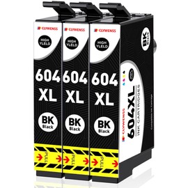 Clywenss 604XL Cartridges Compatible with Epson 604 XL Printer Cartridges for Expression Home XP-3200 XP-4200 XP-2205 XP-3205 XP-4205 XP-2200 XP3200 WorkForce WF-2930 WF-2935 WF-2950 WF-2910 DWF,