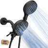 FASDUNT Dual Handheld Shower Head Combo, Enjoy 6-Setting Rain Showerhead