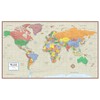 48x78 Huge World Contemporary Elite Wall Map Laminated