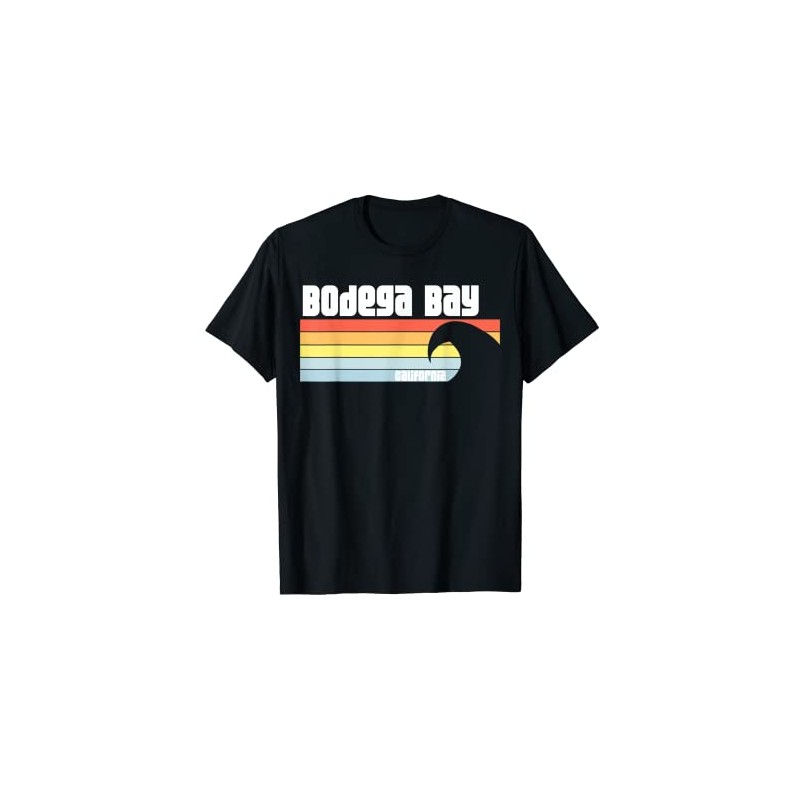 I Love Bodega Bay California Pacific Ocean Dolphin T-Shirt, black