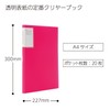 Kokuyo A4 Carry-All Clear Book, Fixed Back Pocket