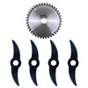 Ttottos Rechargeable Weed Wacker Blade Kit – Metal Cutting Blades