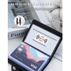 GAUENEEN Leather Business Card Holder, 26 Card Slots, RFID Blocking