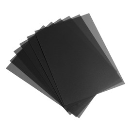 PATIKIL 20 Mil Clear PVC Binding Covers, 10 Pcs Front View Protector Un-Punched A4 Letter Size for Presentation, Report, Paper, Business Office Supply Document, Black