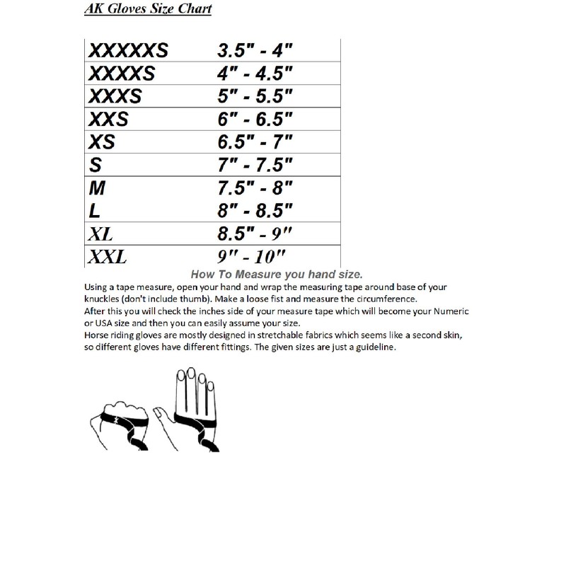AK Embossed Champion Grip Horse Riding Gloves along the Touch