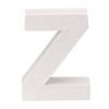 GLOREX Cardboard Letter Z, FSC Mix, White, 10 x 8 x 3.5 cm
