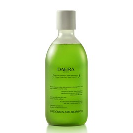DAERA Life Green Exo Shampoo for Thinning Hair Thickening, 10.24 fl oz, Caffeine Biotin Scalp Deep Cleansing, Volumizing, Natural Heartleaf Extract, Women & Men, All Skin Types